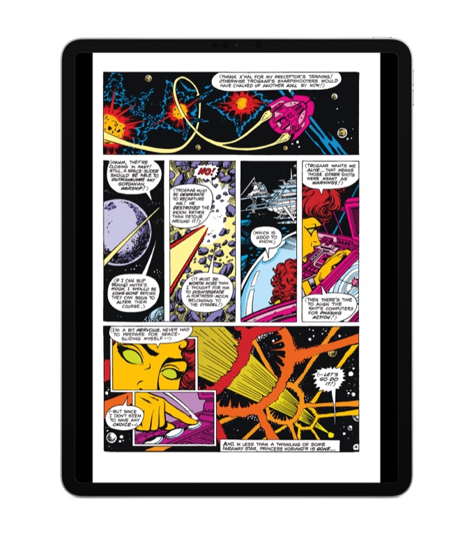 graphic novel to small to read on kindle for mac